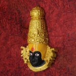 Shaktipeeth Kolhapur Ambabai Devi Face | Artistic Hand-Painted Mukhavata | Premium Polyresin Fiber Mahalakshmi Swaroop for Vratam & MandirKolhapur Mahalakshmi Margashirsha Vratam Devi Face/Mukhavata for Navratri Puja(Devi Mukh Height is: 11 Inches) (शक्तीपीठ कोल्हापूर अंबाबाई देवी चेहरा | कलात्मक हाताने रंगवलेला मुखवटा) - Image 2