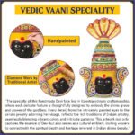 Kolhapur Mahalakshmi Devi Face with Naag/Sarpa – Divine Mukhavata of Kolhapur Mahalakshmi Devi – Naag/Sarpa Design for Spiritual Rituals (Devi Mukh Height is: 9.5 Inches) (नाग/सर्पासह कोल्हापूर महालक्ष्मी देवी चेहरा - कोल्हापूर महालक्ष्मी देवीचा दैवी मुखवटा) - Image 3