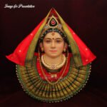 Padmini Mata Face Mukhota पद्मिनी माता फेस मुखवटा श्री पद्मिनी माता देवी मुखवटा Traditional Decorative Mukut for Pooja Room(Devi Mukh Height is: 8.5 Inch) - Image 7