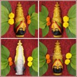 Aai Tuljabhavani तुळजापूर / श्रीक्षेत्र तुळजापूर देवी मुखवटा Devi Face Handcrafted Fiber Mukhota with Fine Artistic Work Tuljapur Shaktipeeth Tuljabhavani Devi Face Exclusive Polyfiber Handmade Mukhavata (Devi Mukh Height is: 11.5 Inch) - Image 2