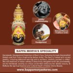 Tuljabhavani Devi Face Mukhavata तुळजाभवानी / श्री तुळजाभवानी देवी देवी मुखवटा Tuljapur Bhavani Face Shaktipeeth Tuljabhavani Devi Mukhavata Handpainted Devi Face Idol for Mandir & Festive Pooja(Devi Mukh Height is: 9.5 Inch) - Image 5