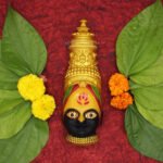 Maharashtra’s Kuldevi Tuljabhawani Devi Face from Tuljapur | Exclusive Handpainted Kuldevi Traditional Artisan-Made Mukhota | Auspicious Shaktipeeth Goddess Face (9 inches) (तुळजापूरची महाराष्ट्राची कुलदेवी तुळजाभवानी देवी चेहरा)