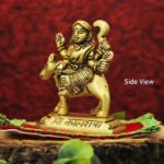 Maa Kalratri Devi Idol | Brass Finish Navdurga Murti for Home Mandir, Navratri Pooja & Gifting (3 Inch) (माँ कालरात्री देवी मूर्ती | गृहमंदिरासाठी ब्रास फिनिश नवदुर्गा मूर्ती) - Image 2