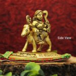 Maa Kalratri Devi Idol | Brass Finish Navdurga Murti for Home Mandir, Navratri Pooja & Gifting (3 Inch) (माँ कालरात्री देवी मूर्ती | गृहमंदिरासाठी ब्रास फिनिश नवदुर्गा मूर्ती) - Image 3