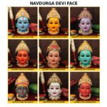 Navdurga Devi Face Set – Navratri Navshakti Navchandi Navdevi | Nine Mata / Nine Shakti Idols – 9 Manifestations of Maa Durga for Home Temple, Puja, Mandir & Office Décor ( Set Of 9) (नवदुर्गा देवी फेस सेट – नवरात्री नवशक्ती नवचंडी नवदेवी | नऊ माता / नऊ शक्ती मूर्ती)