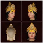 Mauli Mahalaxmi Face / Devi Mukha for Pooja & Temple Decoration | Mata Rani Face for Varalakshmi Puja, Navratri & Festive Mandir Decor (Devi Mukh Height is: 8 Inch) (पूजा आणि मंदिराच्या सजावटीसाठी माऊली महालक्ष्मी चेहरा / देवी मुख) - Image 2