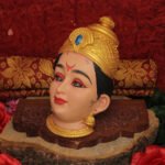 Amman Devi Face Varalakshmi Devi Face Lakshmi Devi Face,Ammavari Face, Varalakshmi Devi Face Mahalakshmi Face(Devi Mukh Height is: 6.5 Inch) (अम्मन देवी चेहरा वरलक्ष्मी देवी चेहरा लक्ष्मी देवी चेहरा, अम्मावरी चेहरा, वरलक्ष्मी देवी चेहरा महालक्ष्मी चेहरा) - Image 4