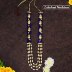 Goddess Lakshmi Haar Necklace – Traditional Shringar Jewellery for Mandir, Navratri & Festive Puja Lakshmi Devi Haar for Shringar – Decorative Goddess Necklace for Mandir, Navratri & Religious Rituals (देवी लक्ष्मी हार - मंदिरासाठी पारंपारिक शृंगार दागिने)