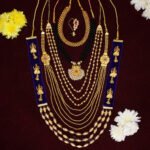 Divine Devi Alankara Jewellery Set – Premium Pooja Decoration Ornaments Navratri & Margashirsha Lakshmi Puja Special – Traditional Devi Shringar Jewellery Set (Set Of 6) (दिव्य देवी अलंकार दागिने संच)