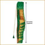 Handcrafted Maharashtrian Gudi Padwa Vastra – Elegant Khan Saree Fabric Gudi Cover | Readymade Festive Decor Traditional Mango Leaf Gudi Padwa Vastra Premium Khan Cover (हस्तकला महाराष्ट्रीयन गुढी पाडवा वस्त्र) - Image 2