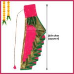 Shahi Mastani Gudi Padwa Gudi Vastra – Traditional Maharashtrian Festival Decoration Elegant Gudi Cloth for Marathi New Year (28 Inch ) (शाही मस्तानी गुढी पाडवा गुढी वस्त्र) - Image 4