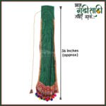 Gudhi Vastra for Gudhi Padwa Festival (Khun, Green ) | Traditional Maharashtrian Gudi Cover Saree Cloth for GudiPadva | Readymade Ugadi & GudhiPadawa Decoration Pooja Decoration (गुढीपाडवा सणासाठी गुढीवस्त्र)
