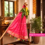 Chandrakore Design Gudi for Gudi Padwa Ugadi Vastra for Gudhi Padwa FestivalTraditional Maharashtrian Gudi Cover Saree Cloth for GudiPadva | Readymade Ugadi & GudhiPadawa Decoration Pooja DécorTraditional Maharashtrian Festival Decorati (36 inch) (गुढीपाडवा उगादी वस्त्रासाठी चंद्रकोर डिझाइन गुढी)