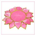 Decorative Lotus Kamal Aasan कमळ आसन for Home Temple | Sacred Pooja Velvet Cloth for Deity Idols – Navratri & Margashirsha Special (गृह मंदिरासाठी सजावटीचे कमळ आसन)