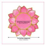 Decorative Lotus Kamal Aasan कमळ आसन for Home Temple | Sacred Pooja Velvet Cloth for Deity Idols – Navratri & Margashirsha Special (गृह मंदिरासाठी सजावटीचे कमळ आसन) - Image 3