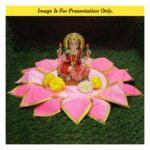 Decorative Lotus Kamal Aasan कमळ आसन for Home Temple | Sacred Pooja Velvet Cloth for Deity Idols – Navratri & Margashirsha Special (गृह मंदिरासाठी सजावटीचे कमळ आसन) - Image 4