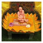 Velvet Chaurang Aasan चौरंग आसन for Diya, Kalash & Idol Kamal Holy Lotus Flower Asan Ideal for Kalash Pooja God and Godesses Sthapna (18×18 Inch ) (मखमली चौरंग आसन चौरंग आसन दीया, कलश आणि मूर्ती कमल होली कमलपुष्प आसन) - Image 4