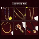 Divine Devi Alankara Jewellery Set – Premium Pooja Decoration Ornaments Navratri & Margashirsha Lakshmi Puja Special – Traditional Devi Shringar Jewellery Set (Set Of 6) (दिव्य देवी अलंकार दागिने संच) - Image 4