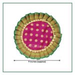 Samai Aasan Set for Navratri Diwali Margashish Festival Occasions | Traditional Decorative Base for Samai/Deep Stand | Home Temple Pooja Decor (9 inches Diameter) (Set of 2) (नवरात्री दिवाळी मार्गशीष उत्सवाच्या प्रसंगांसाठी समई आसन सेट) - Image 2