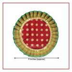 Paithani Samai Kalash Asan 9 Inch | Traditional Maharashtrian Pooja Mat for Samai, Diya & Kalash Sthapana (9 inches Diameter) (Set of 2) (पैठणी समई कलश आसन ९ इंच | समईसाठी पारंपारिक महाराष्ट्रीय पूजा चटई) - Image 2