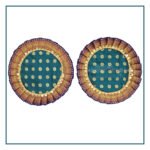 Paithani Samai Kalash Asan 9 Inch | Traditional Maharashtrian Pooja Mat for Samai, Diya & Kalash Sthapana (9 inches Diameter) (Set of 2) (पैठणी समई कलश आसन ९ इंच | समईसाठी पारंपारिक महाराष्ट्रीय पूजा चटई)