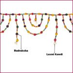 Mahakal Mahadev Handmade Main Door Stylish Latkan Rudraksh Hangings Toran/Bandarwal - Home Decoration Items for Entrance Living Room Pooja Room (महाकाल महादेव हाताने बनवलेला मुख्य दरवाजा स्टायलिश लटकन रुद्राक्ष तोरण) - Image 3