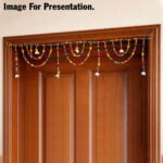 Mahakal Mahadev Handmade Main Door Stylish Latkan Rudraksh Hangings Toran/Bandarwal - Home Decoration Items for Entrance Living Room Pooja Room (महाकाल महादेव हाताने बनवलेला मुख्य दरवाजा स्टायलिश लटकन रुद्राक्ष तोरण) - Image 4