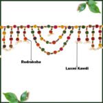 Mahadeva Mahakal Rudraksha Toran – Spiritual Door Hanging for Positive Energy & Decoration Handmade Toran for Entrance Door (महादेव महाकाल रुद्राक्ष तोरण) - Image 2
