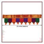 Traditional Toran, Multicolour Door Hanging with Decorative Border, (42 Inches Length) (पारंपरिक तोरण, सजावटीच्या काठासह बहुरंगी दरवाजाची सजावट) - Image 2