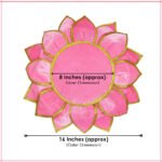 Decorative Lotus Kamal Aasan कमळ आसन for Home Temple | Sacred Pooja Velvet Cloth for Deity Idols – Navratri & Margashirsha Special (गृह मंदिरासाठी सजावटीचे कमळ आसन) - Image 4