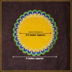 Traditional Velvet Puja Asan | Designer Chowki Aasan for Mandir, Idol Placement & Daily Pooja (10 x10 Aasan) (पारंपारिक मखमली पूजा आसन) - Image 2