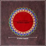 Traditional Velvet Puja Asan | Designer Chowki Aasan for Mandir, Idol Placement & Daily Pooja (10 x10 Aasan) (पारंपारिक मखमली पूजा आसन) - Image 7
