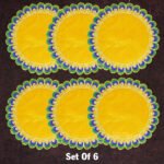Traditional Velvet Puja Asan | Designer Chowki Aasan for Mandir, Idol Placement & Daily Pooja (10 x10 Aasan) (पारंपारिक मखमली पूजा आसन) - Image 5
