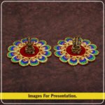 Velvet Designer Aasan Pooja Cloth Mat Mandir Temple Home Office Base ChowkiPooja Aasan for Mandir Home Temple Idol Placement | Velvet Designer Puja Altar Cloth Mat Home Office Base Chowki | Festivals & Daily Rituals (3*3 Asan) (मखमली डिझायनर आसन पूजा कापड मंदिर होम ऑफिस बेस चौकीपूजा आसन मंदिर गृह मंदिरासाठी) - Image 2
