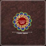 Velvet Designer Aasan Pooja Cloth Mat Mandir Temple Home Office Base ChowkiPooja Aasan for Mandir Home Temple Idol Placement | Velvet Designer Puja Altar Cloth Mat Home Office Base Chowki | Festivals & Daily Rituals (3*3 Asan) (मखमली डिझायनर आसन पूजा कापड मंदिर होम ऑफिस बेस चौकीपूजा आसन मंदिर गृह मंदिरासाठी) - Image 3