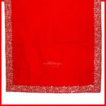 Aasan Velvet baithak Assan Big Large Plain Velvet Pooja Aasan Cloth for Puja Table use (2 Meter) (मखमली पूजा आसन) - Image 3